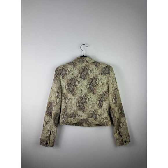 Y2K Snake Patterned Button Up Jacket - Picture 4 of 4